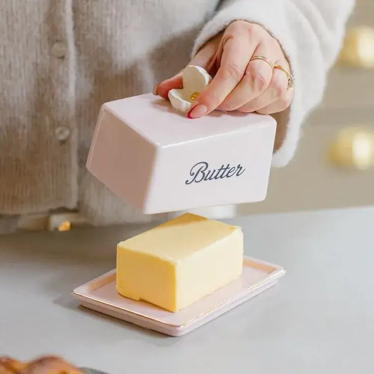 butter dish illustration
