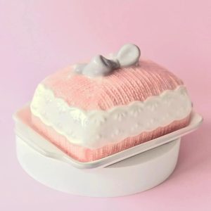 porcelain butter dish​