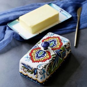 retro butter dish