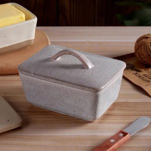 square butter dish